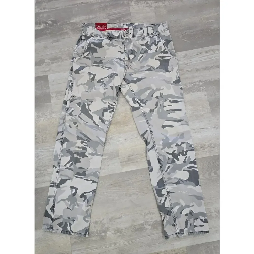 Jordan Craig Men's Camo Jeans 36x32 White Gray Winter Camouflage Streetwear